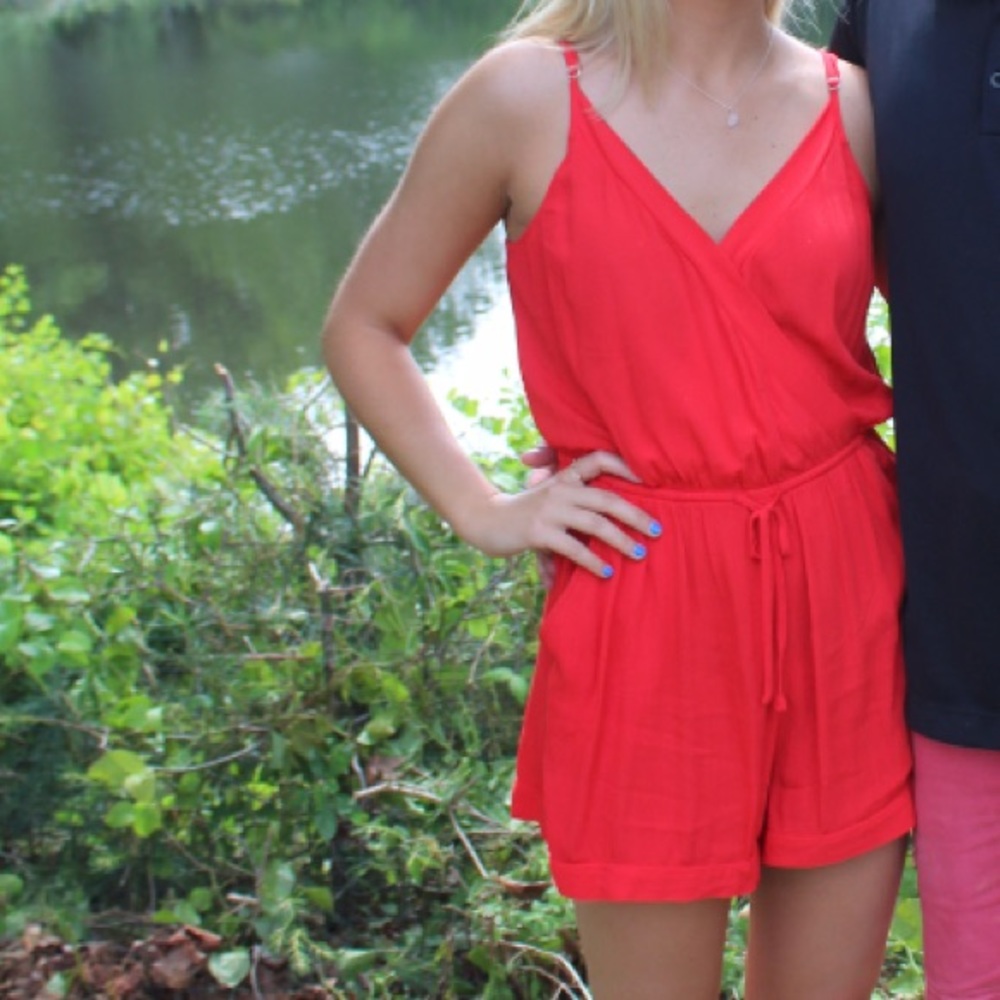Express Red Romper